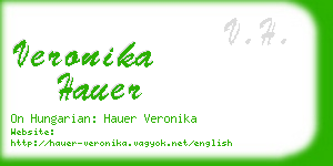 veronika hauer business card